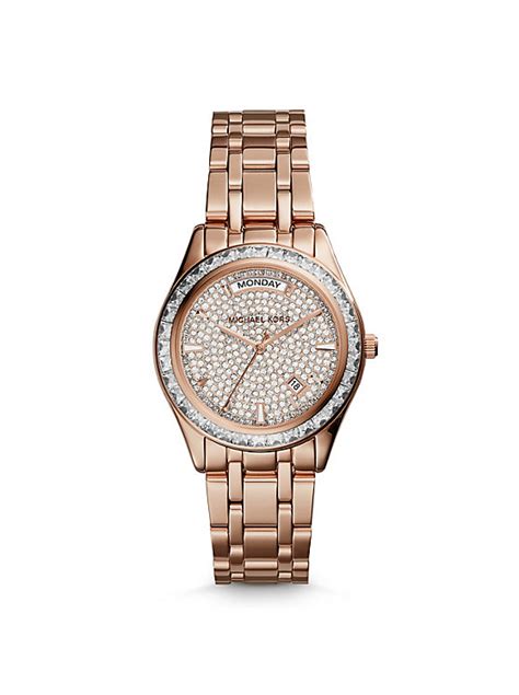 michael kors uhr rose kinley|Kiley Pavé Rose Gold.